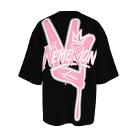 NEMERION CROWN TEE - Black - Back signature print