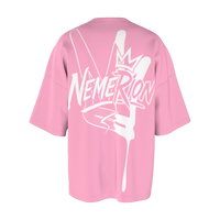 NEMERION CROWN TEE - Pink - Back signature print